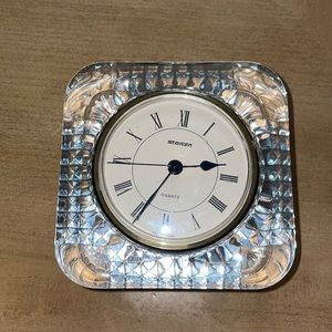 Vintage staiger crystal deck clock